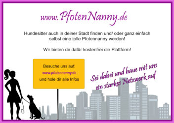 Flyer der Pfotennanny